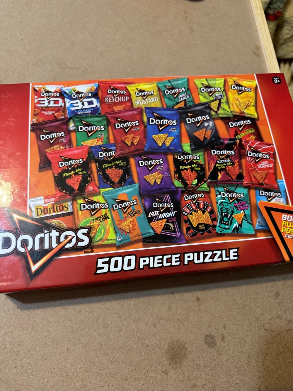 Doritos 500 Piece Puzzle - Multi-Color Snack Bag Collage